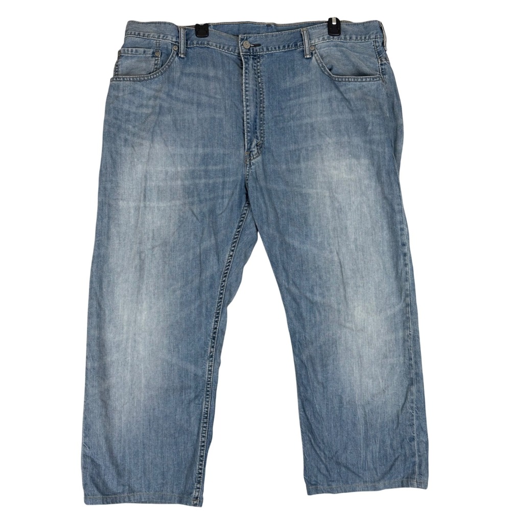 Levi's 559 Relaxed Straight Jeans 44x30 (43x29.5) Light Wash Denim Blue Casual - Picture 1 of 11